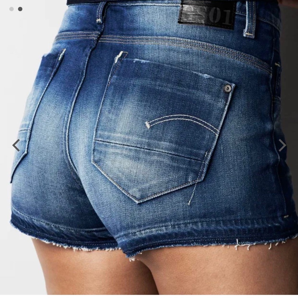 G-Star Cut off Jean shorts